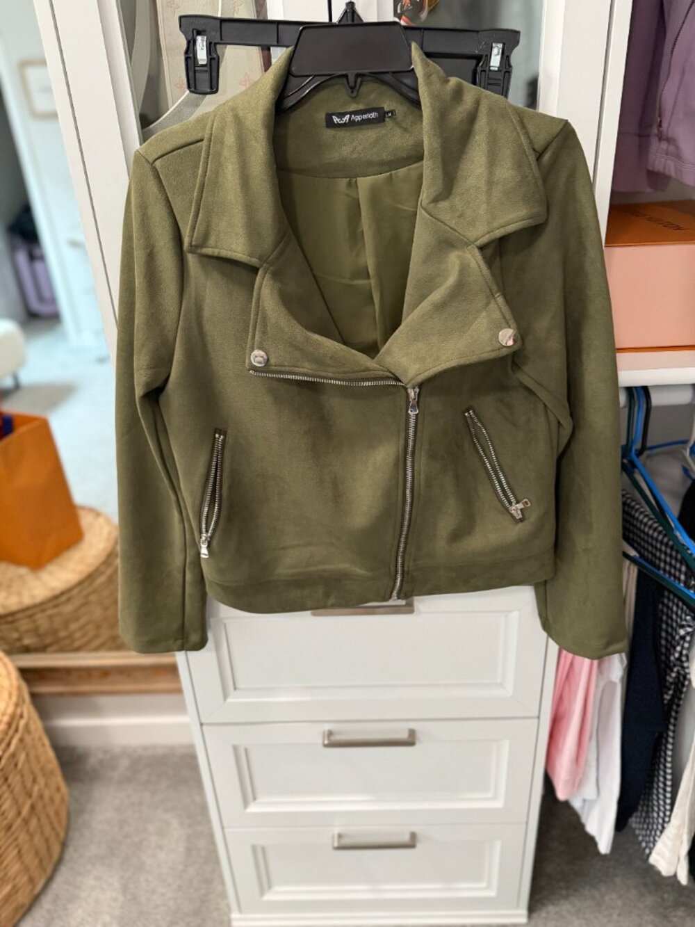 Suede Bomber Jacket